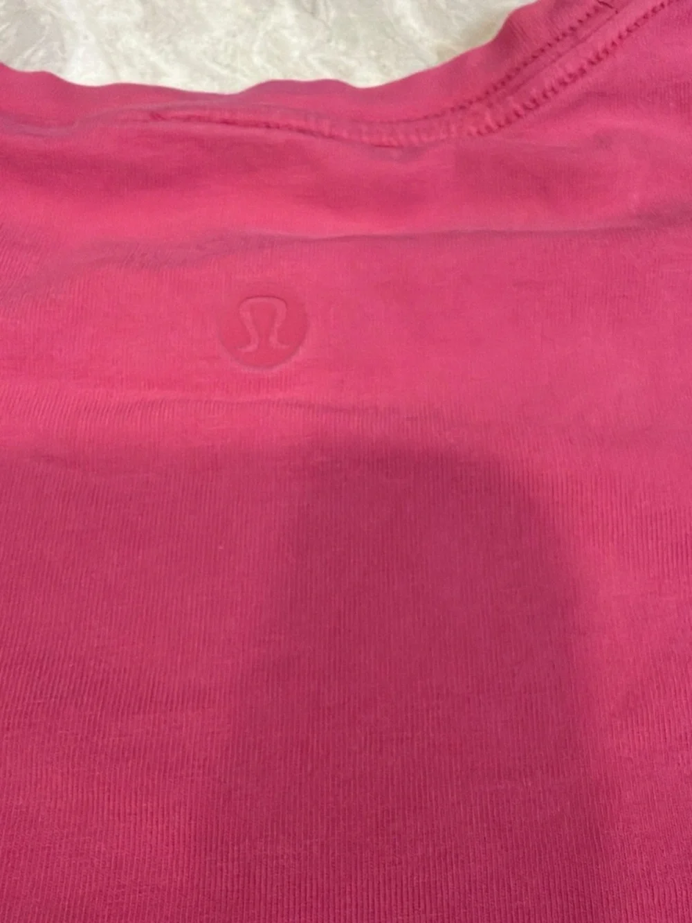 lululemon athletica Bright Hot Pink Short Sleeve Crewneck Tee